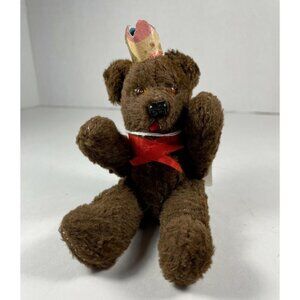 Vintage Miniature Crowned Royal Berlin Bear 5" Jointed Teddy Bear Rare Find!